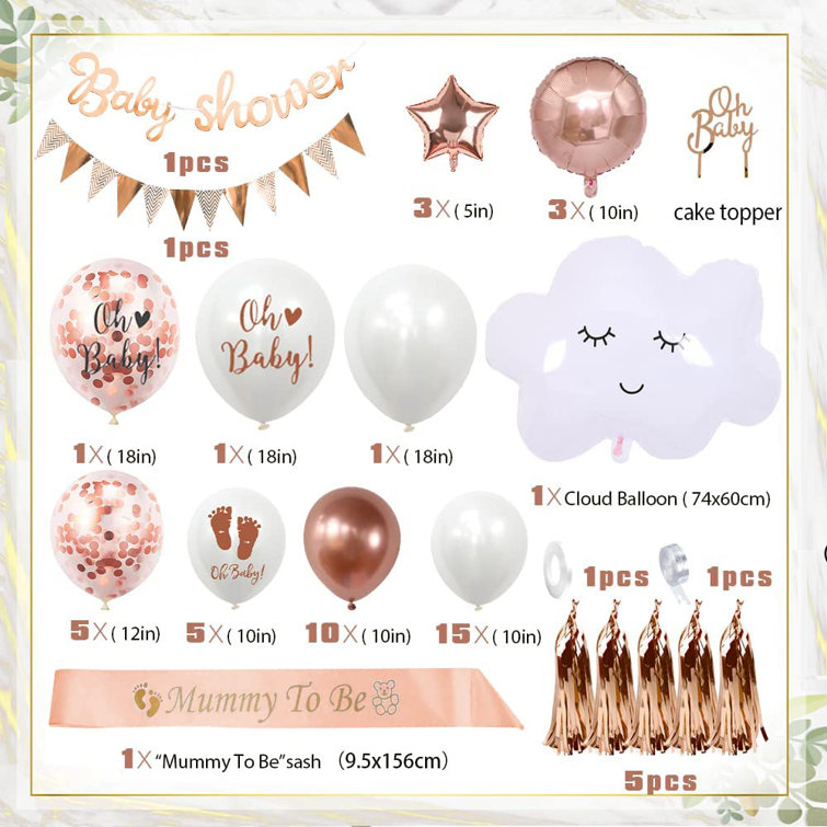 Oh baby 2025 balloon banner